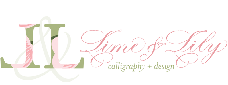 Lime & Lily Calligraphy + Design Logo