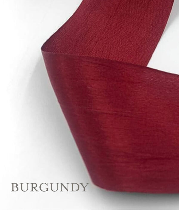 BURGUNDY SILK RIBBON