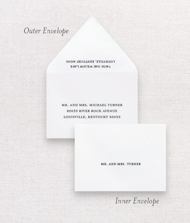 Inner Envelopes for Wedding Invitations