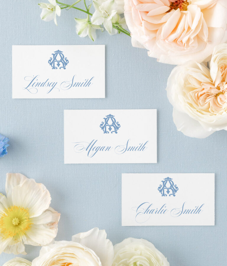 MONOGRAM PLACE CARDS