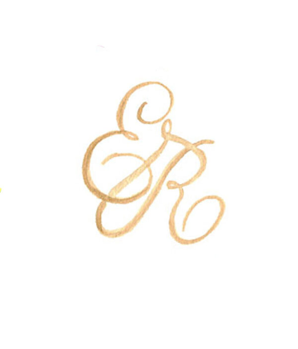 WATERCOLOR MONOGRAM-CURSIVE