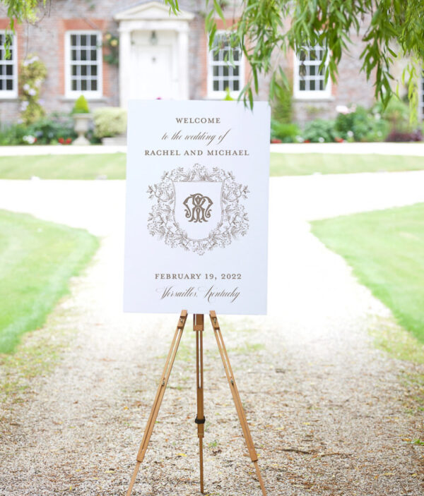 FLORAL CREST WELCOME SIGN