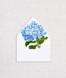 Blue Hydrangea Envelope Liner