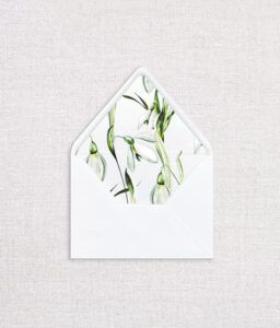 Snowdrops Envelope Liner