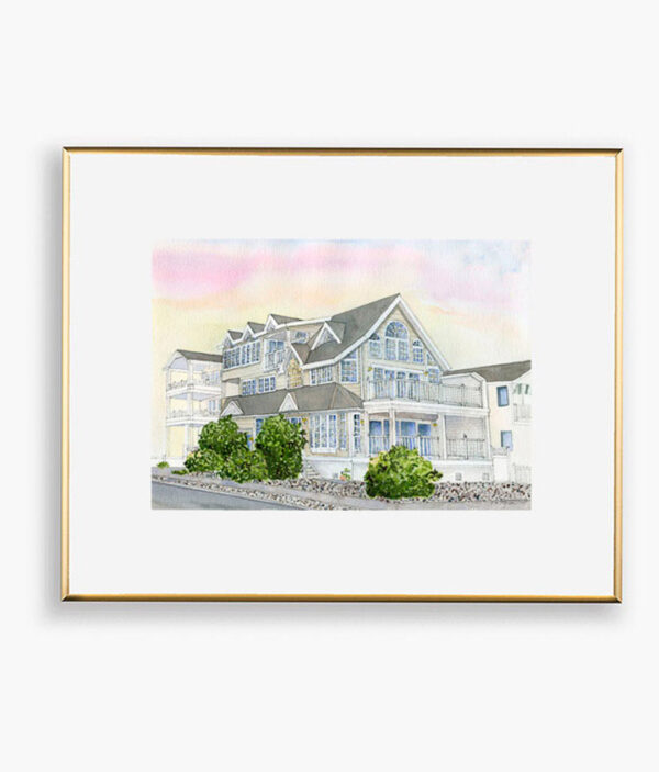 Watercolor House Portrait