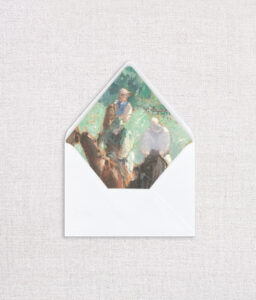 Fine Art Envelope Liner-jockeys & horses