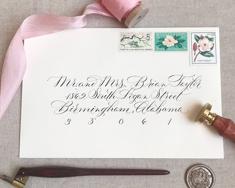 Envelope Calligraphy Styles