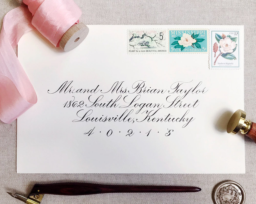 Envelope Calligraphy Styles