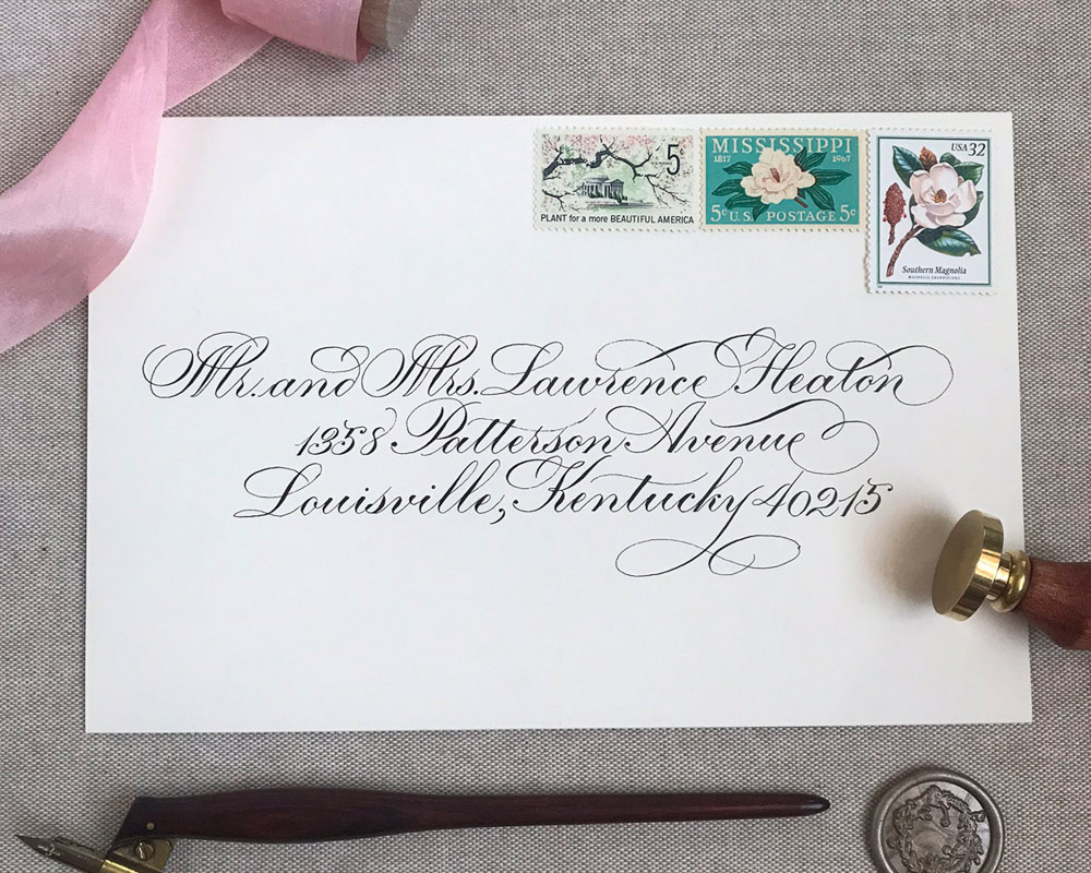 Envelope Calligraphy Styles