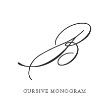 The Collection Guide 140 SEMI-CUSTOM-WAX-SEAL-CURSIVE-MONOGRAM