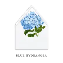 The Collection Guide 170 SEMI-CUSTOM-ENVELOPE-LINERS-BLUE-HYDRANGEA