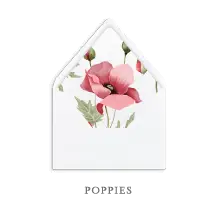 The Collection Guide 174 SEMI-CUSTOM-ENVELOPE-LINERS-POPPIES