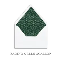 The Collection Guide 180 SEMI-CUSTOM-ENVELOPE-LINERS-RACING-GREEN-SCALLOP