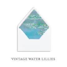 The Collection Guide 195 SEMI-CUSTOM-ENVELOPE-LINERS-VINTAGE-WATER-LILLIES