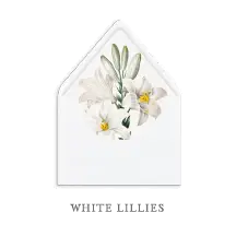 The Collection Guide 173 SEMI-CUSTOM-ENVELOPE-LINERS-WHITE-LILLIES